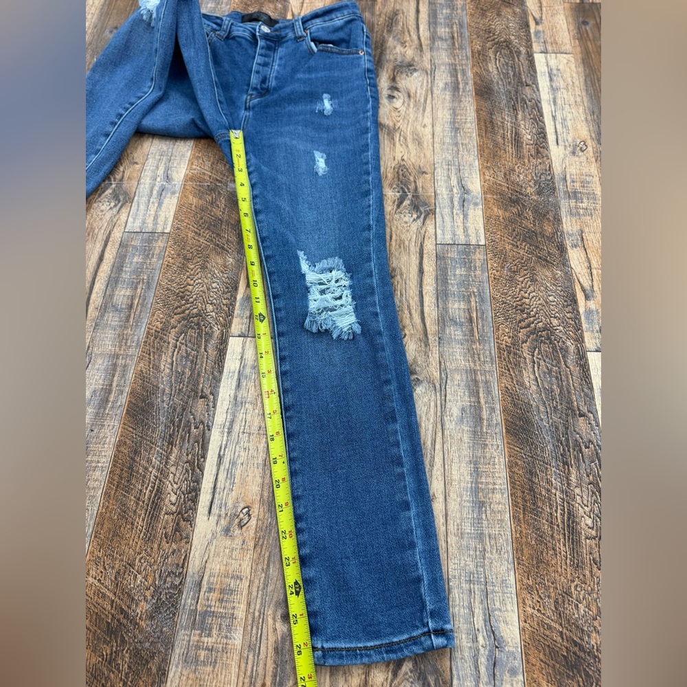 Monkey Ride Original Vintage Women’s Distressed Button Fly Jeans, Size 9/29 - Picture 8 of 16